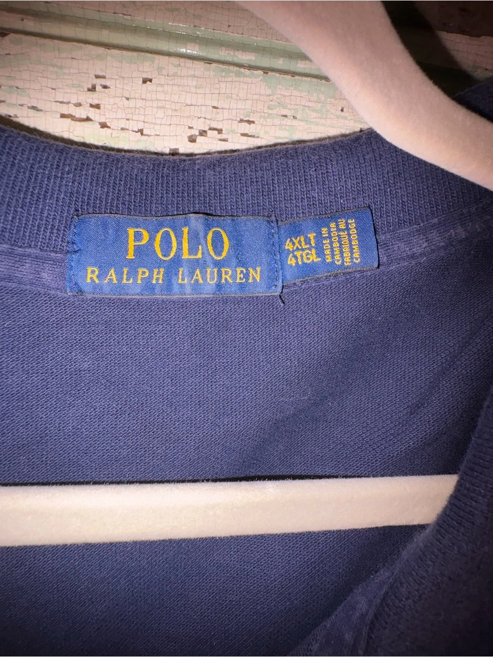Polo Ralph Lauren Navy and White Rugby-Inspired Polo